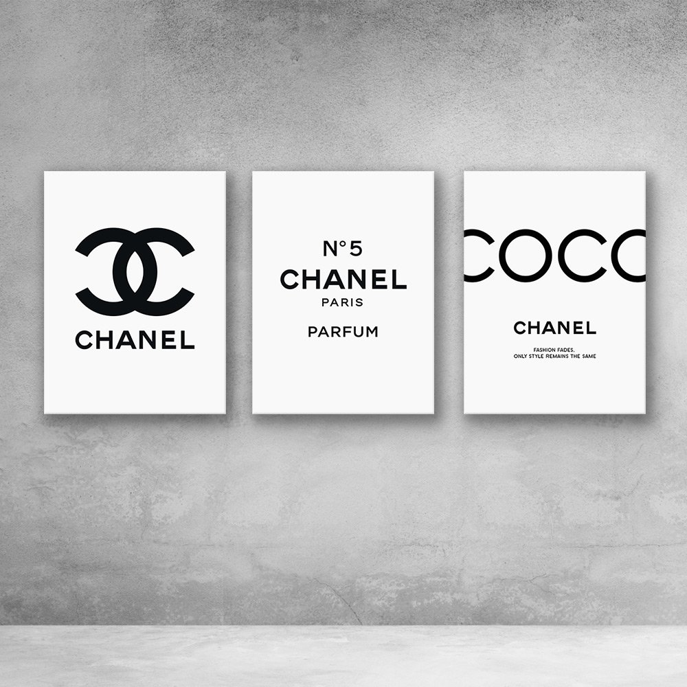 Chanel No5 Canvas Modern Wall Art